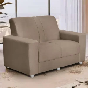 Sofá Roma 2 Lugares Suede Sofá Casa Cor Castor É Bom