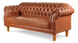 Sofá Namoradeira 3 Lugares Chesterfield É Bom
