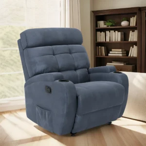 Poltrona Papai Reclinável Suede Reclinação Manual Para Sala É Boa