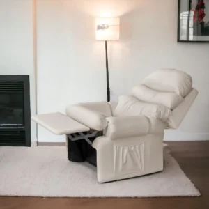 Poltrona Reclinavel Descanso Quarto Corino Top Sofas Sala Bege Corino Liso É Bom