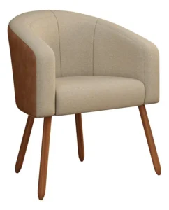 Poltrona Marselha 790177 Bege/caramelo Lumalar É Boa