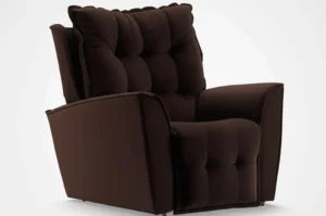Poltrona Do Papai Reclinável King Veludo Star Confort Cor Marrom/chocolate É Boa